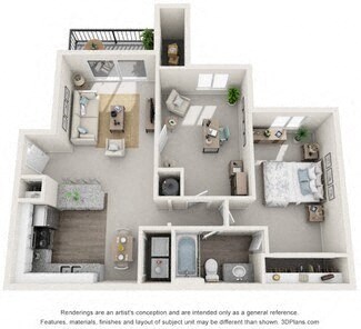 Floor plan for 2 beds, 1 bath, 900 sqft